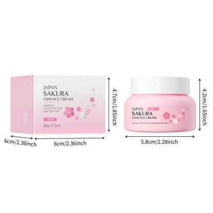 LAIKOU Japan Sakura Essence Cream Cherry Blossom Facial Cream Moisturizing Improving Dryness & Roughness Face Skin Care