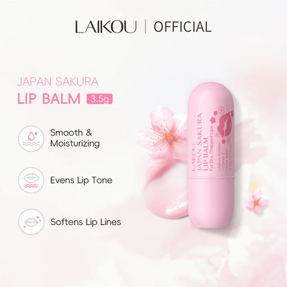 LAIKOU japon Sakura baume à lèvres hydratant repulpant traitement doux radieux soin des lèvres 3.5g