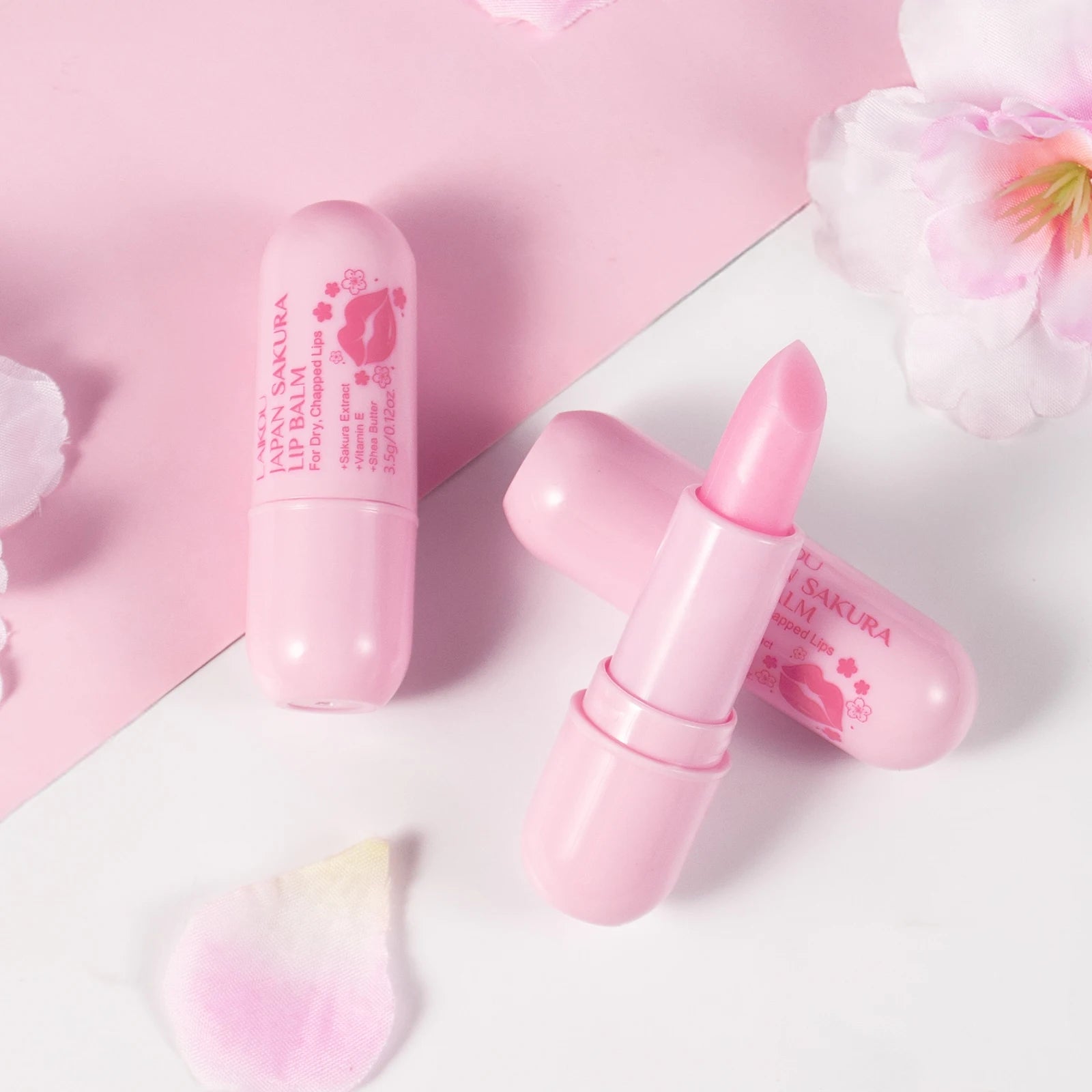 LAIKOU japon Sakura baume à lèvres hydratant repulpant traitement doux radieux soin des lèvres 3.5g