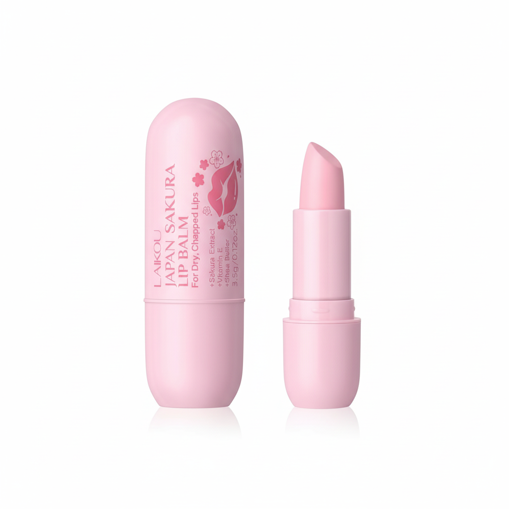 LAIKOU japon Sakura baume à lèvres hydratant repulpant traitement doux radieux soin des lèvres 3.5g